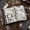 Lost Letter Series: Retro Dual Material Number Labels for DIY Journal Decoration