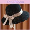 Cotton Knit Sun Hat For Women With Butterfly Bow For Beach And Casual Wear