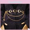 Metallic Sunflower Moon Body Chain Multilayer Waist Belt For Summer Wear