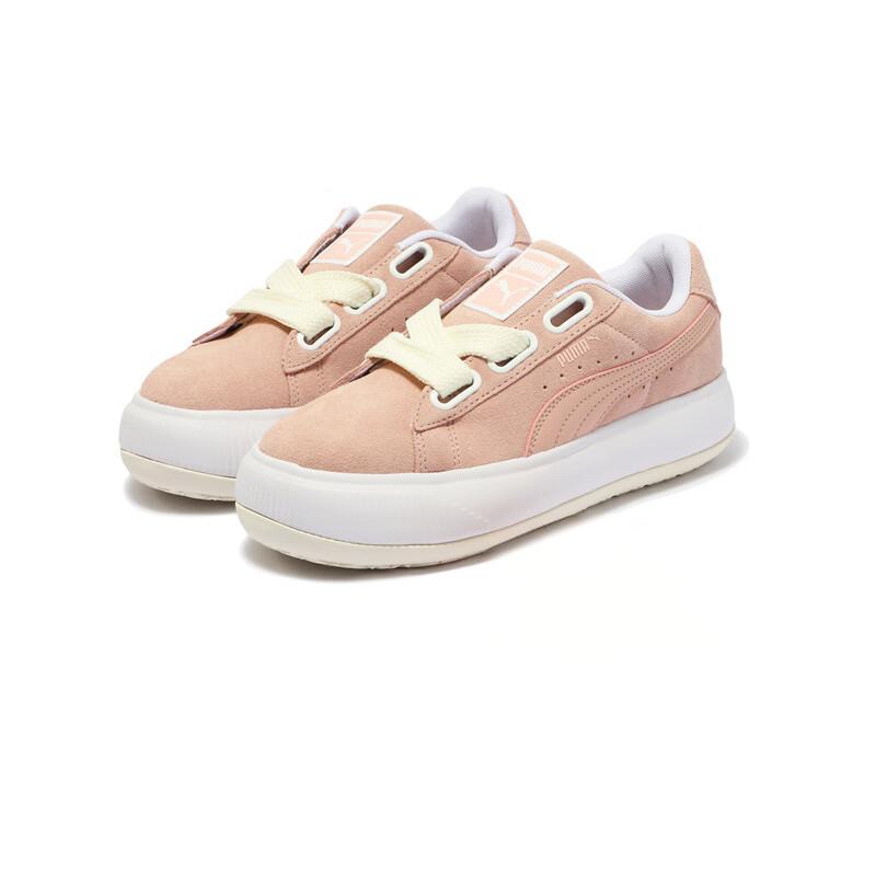 Puma Suede Mayu Retro Thick Sole Low Top Sneakers Women sneakers Pink White 387321-06