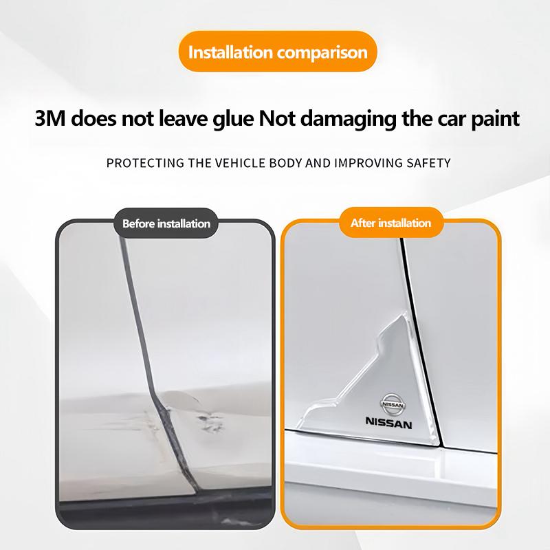 2 ks Chrániče rohů dveří auta Samolepky Dekorace Pro Nissan Sylphy N7 Qashqai J11 Note Teana J10 Navara Juke GTR Tiida X-trail