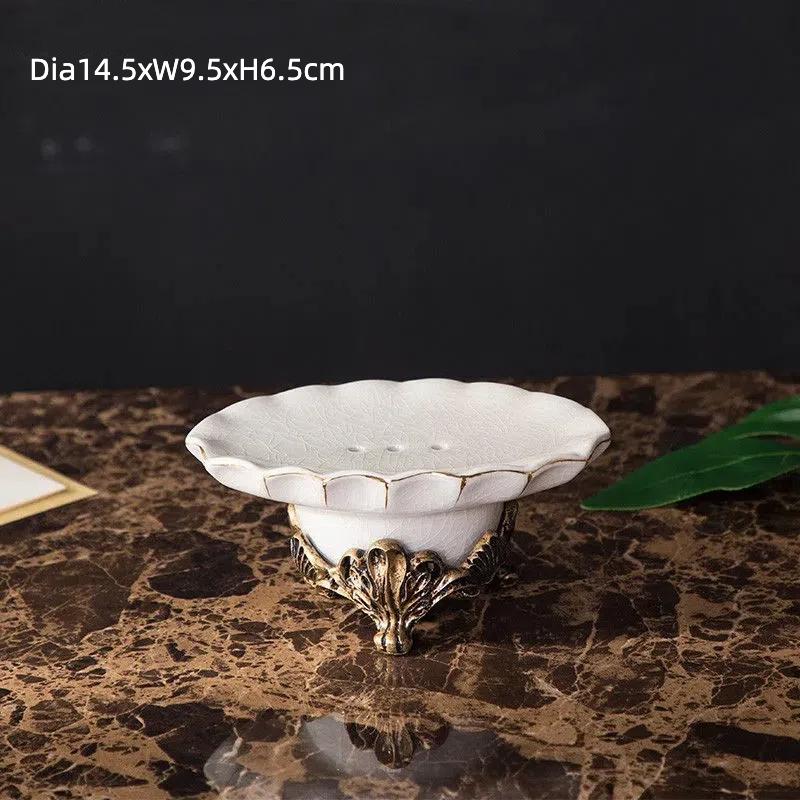 Handmade Retro Ceramic Bathroom Set | European Style Soap Dispenser, Toothbrush Cup & Soap Dish