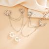 2026 New Imitation Pearl Tassel Beaded Chain Tassel Ear Cuff for Women Fashion Ear Clip Earrings Versatile Non Piercing Jewelry