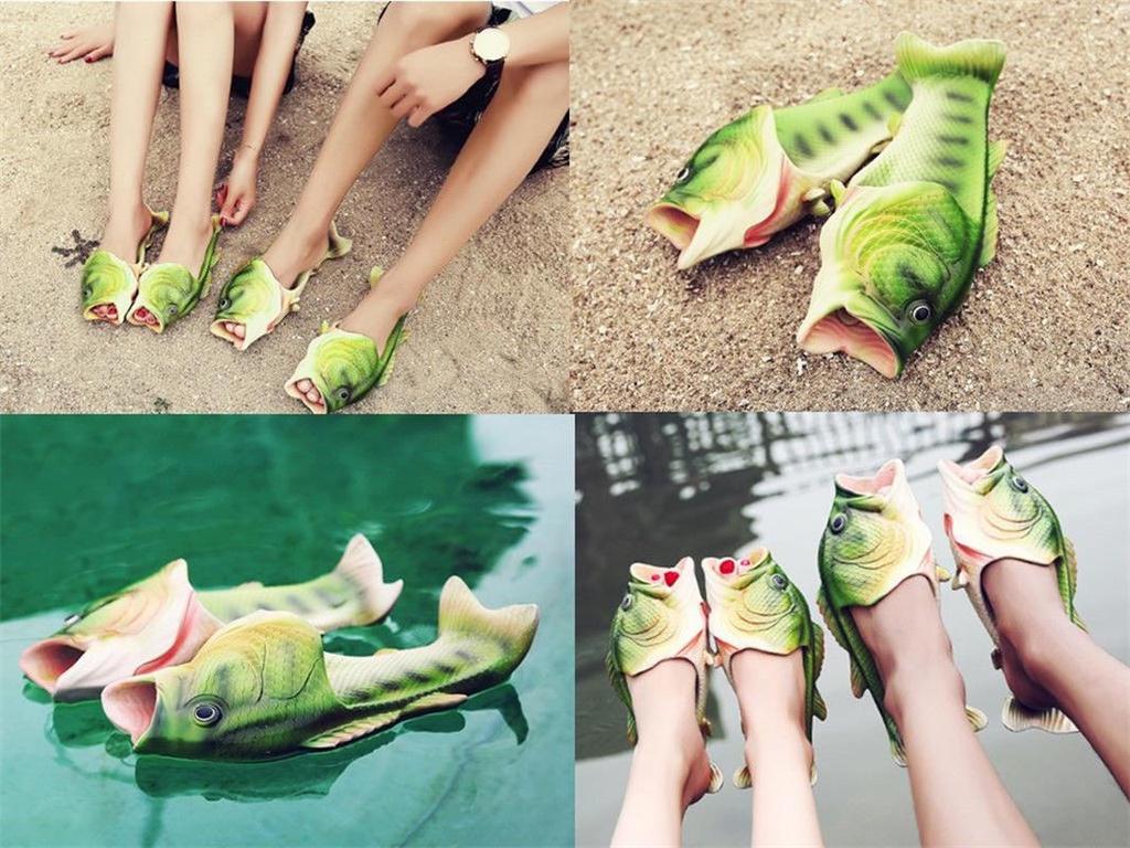 Fun And Funky Fish Slipper Sandals For Adults And Kids