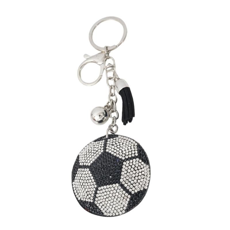 

Sparkling Cricket Ball Keychain Zinc Alloy Design Trendy Accessory For Fashion Enthusiasts And Gift