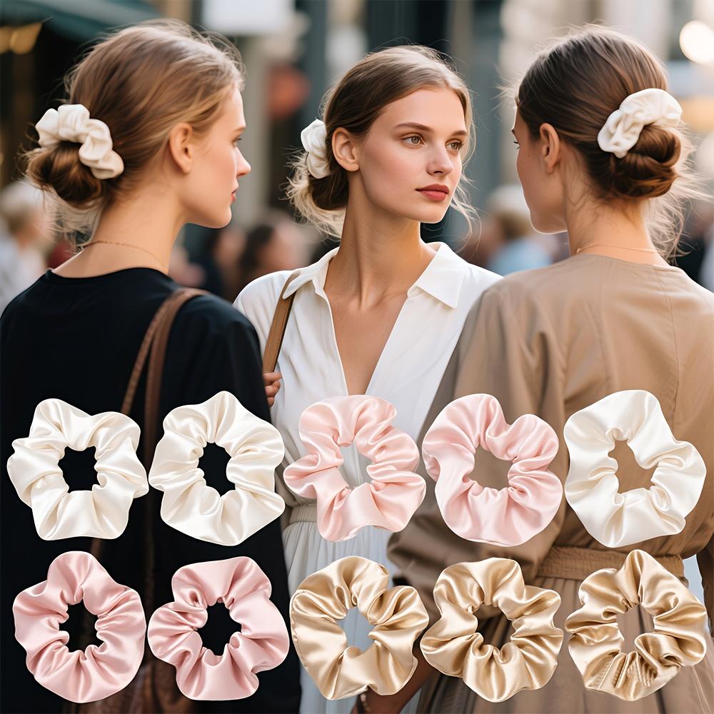 10 Stück Große Haargummis- Stilvolles Damen-Haarschmuck-Set, Perfekt für zwanglose Partys, Schulanfangssaison, Weihnachten