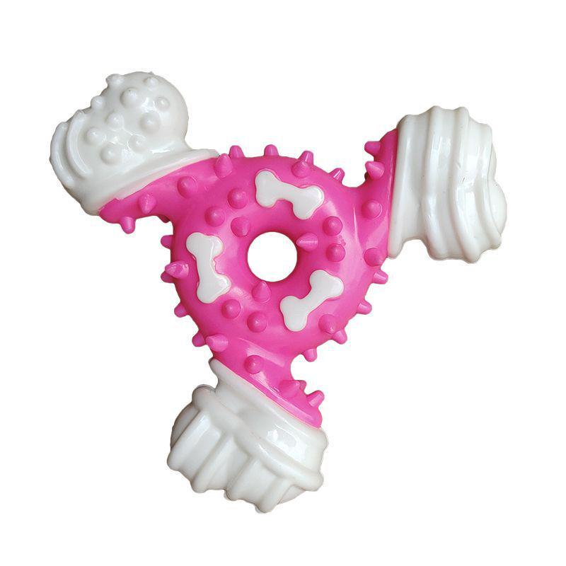 Nylon Chew Triangle Bone: Bite-Resistant, Teeth-Cleaning Dog Toy for Interactive Chewing & Boredom Relief