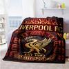 Liverpool Fc Personalized Text Blanket Lightweight Customizable Blanket Durable Comfort For Home Decor Couch Office Bedding Four Seasons Multipurpose