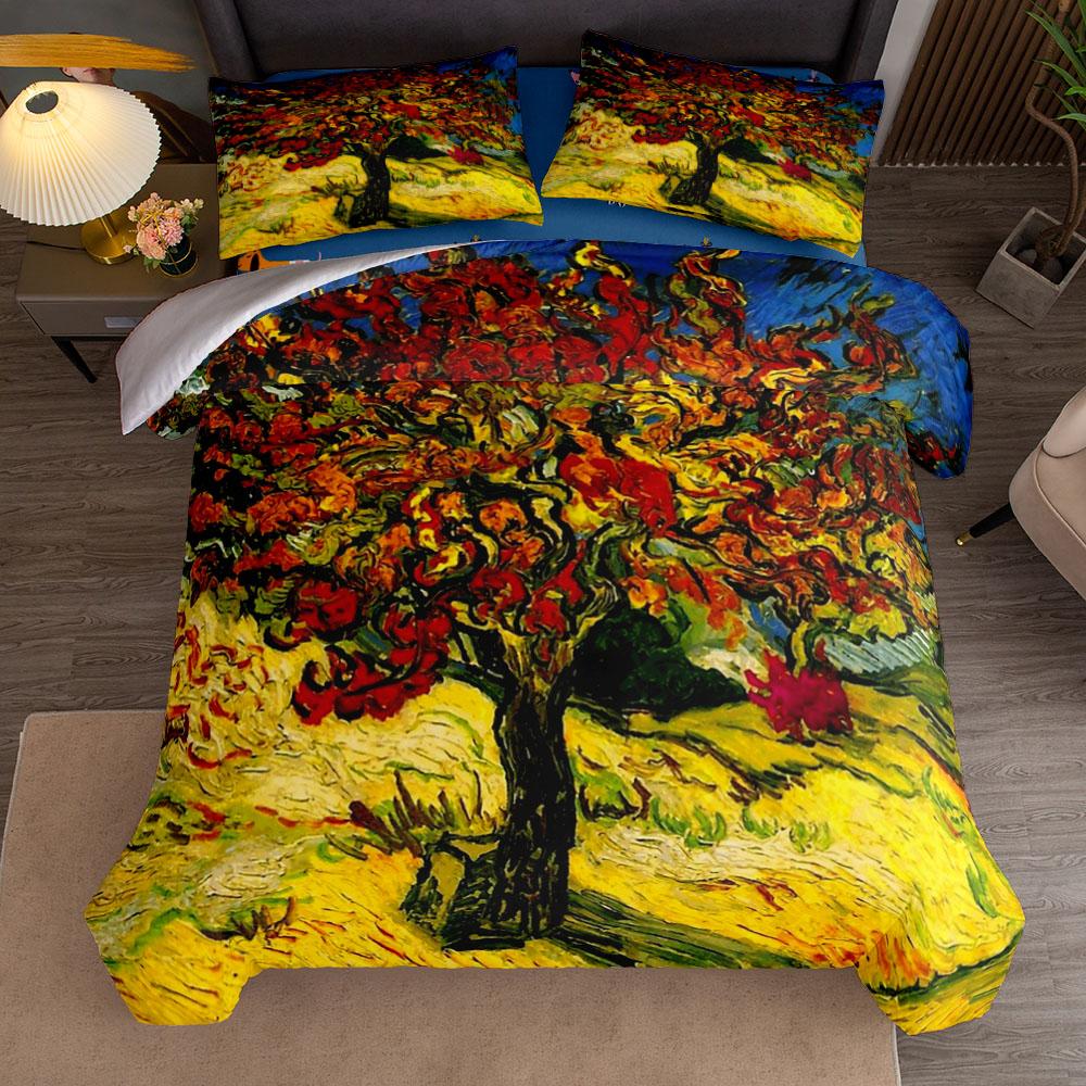 Van Gogh Mulberry Tree Duvet Cover Set UK Single Double Queen US Twin Full King Size Among Bed Linen Set