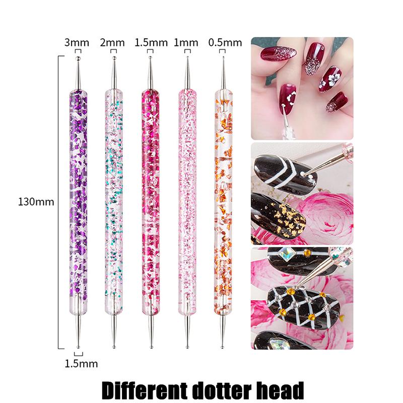 10 Pcs Nail Art Liner Brushes Set Classic Acrylic Liner Nail Dotting Pens Painting Nail Design Pen Professional Manicure Tool
