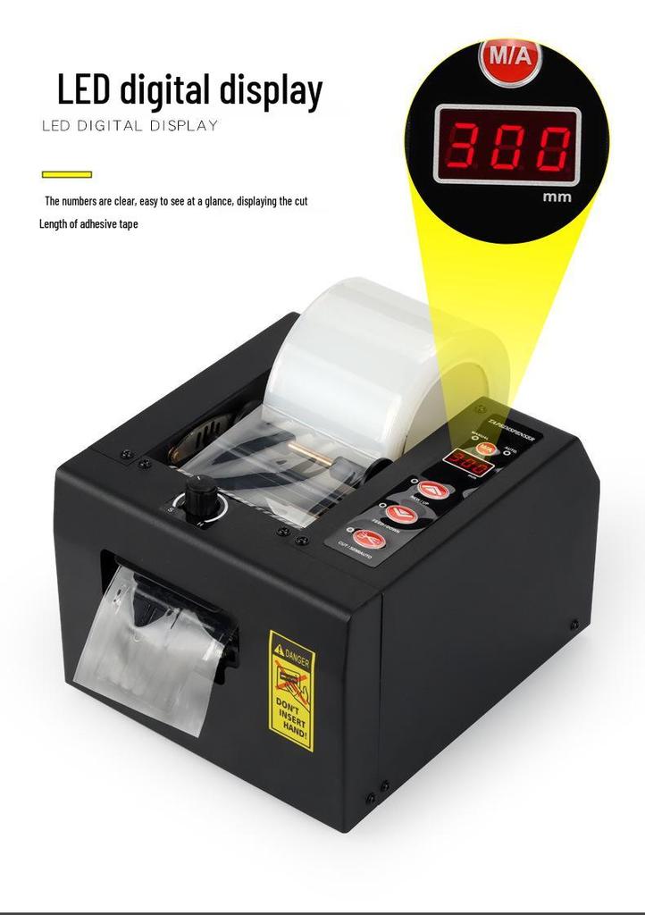 Fully Automatic ZCUT-80 Tape Cutter for Double-Sided, Transparent, High-Temperature, and Film Adhesive Tapes.