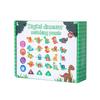 Kids' Educational Building Blocks: Alphabet, Numbers, Animals & Dinosaurs - Safe, High-Quality Wood, No Odor.