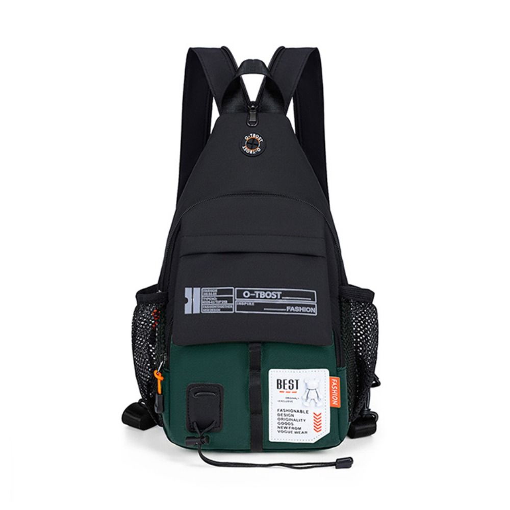 Adjustable Strap Men Chest Bag Oxford Men Crossbody Bag Fashion Sling Backpack  Women