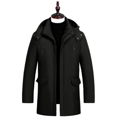 New Elderly Down Jacket Men's Thickened Medium-length Dad and Grandpa Jacket for The Elderly