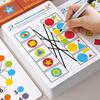 Entrenamiento de Seguimiento del Control del Lápiz para Niños Juego de Concentración Montessori Tarjeta de Pista de Pensamiento Lógico Habilidad Motora Fina Juguete de Educación Parroquial
