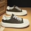 2025New Comfortable High-Quality Breathable Fashion Canvas Shoes for Men Summer Black Work Shoes Casual Big