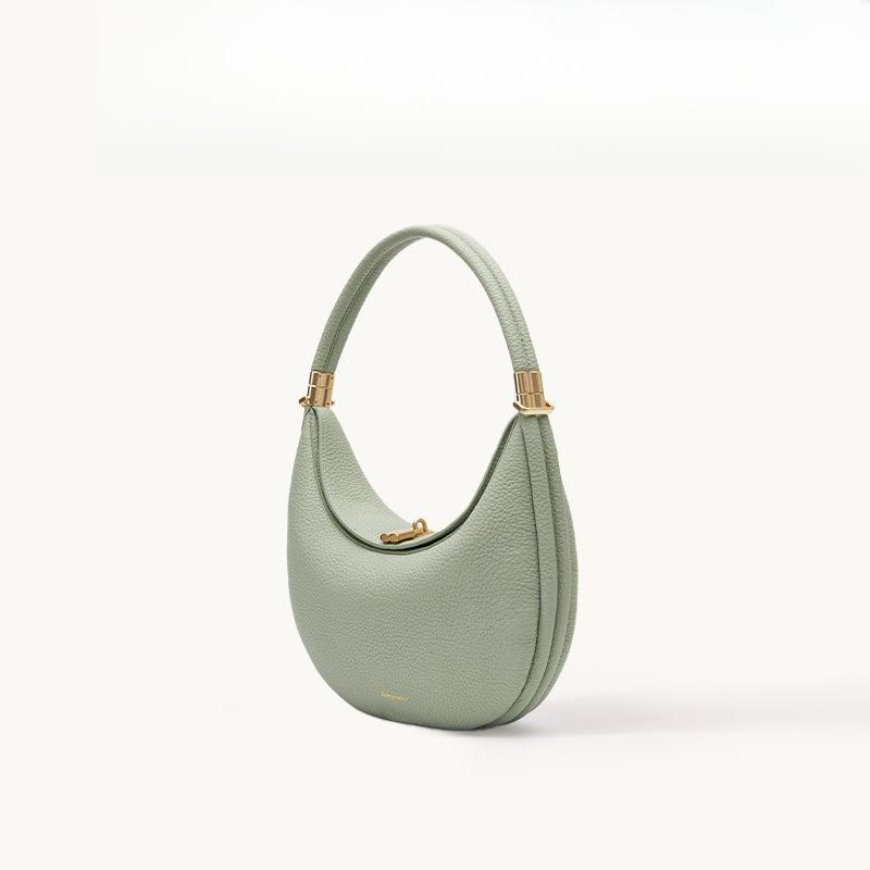 The Crescent Bag Series of Top-grain Leather, Large-capacity Crescent Bag, Single-shoulder and Underarm Bag