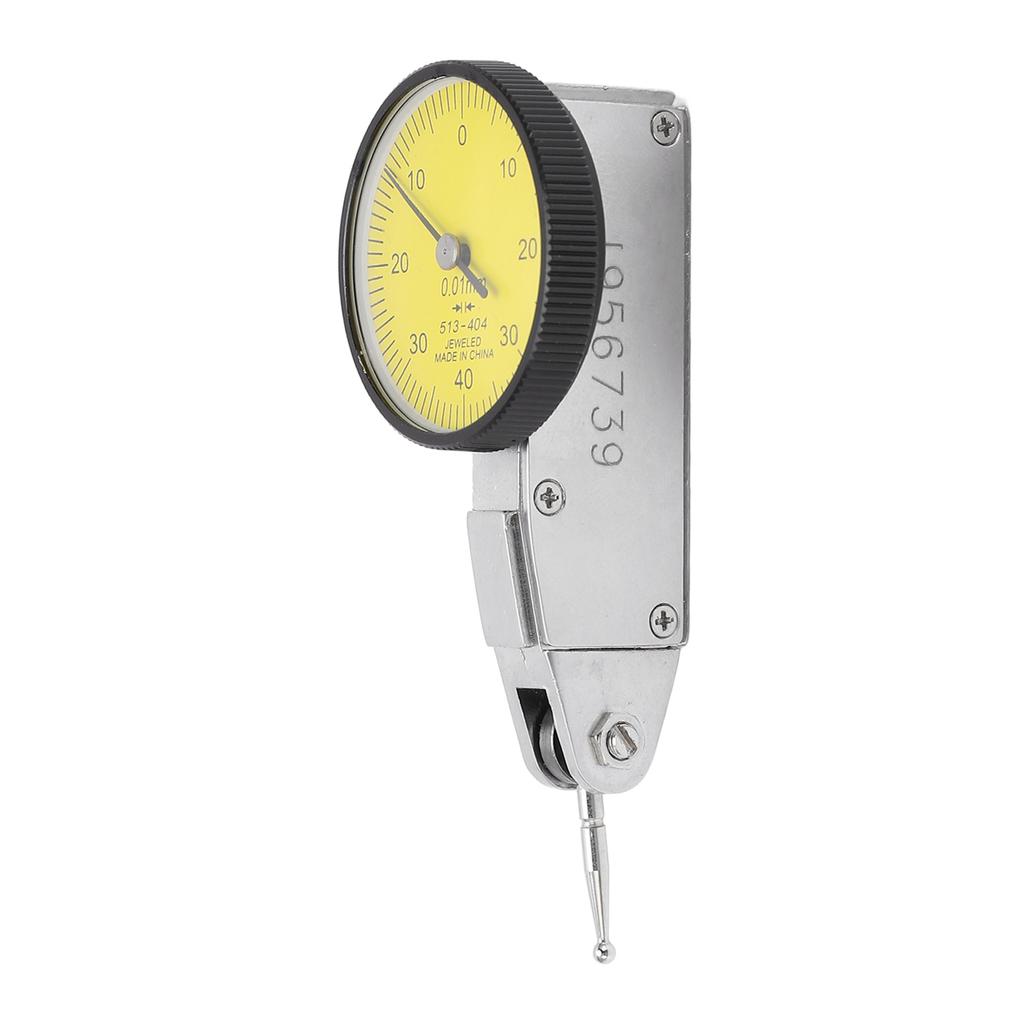 Dial Test Indicator 0mm 40mm 0mm Range 0.01mm Accuracy Precise Yellow Dial Test Indicator Gauge