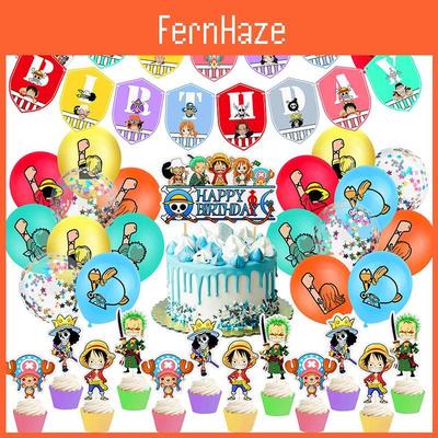 Vibrant One Piece Birthday Party Supplies Decoration Kit For Kids And Friends