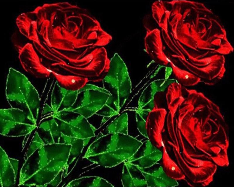 5D DIY Diamond Painting Full Round Square Rose Landscape Rhinestones Diamond Embroidery Cross Stitch Flowers Mosaic Handicraft
