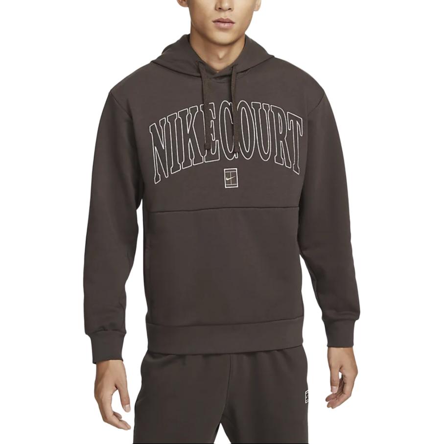 Nike Court Heritage Dri-Fit Comfortable Soft Loose Moisture-Wicking Sweatshirt Men Sweatshirt Baroque-Brown Velvet-Brown FQ2094-237 M