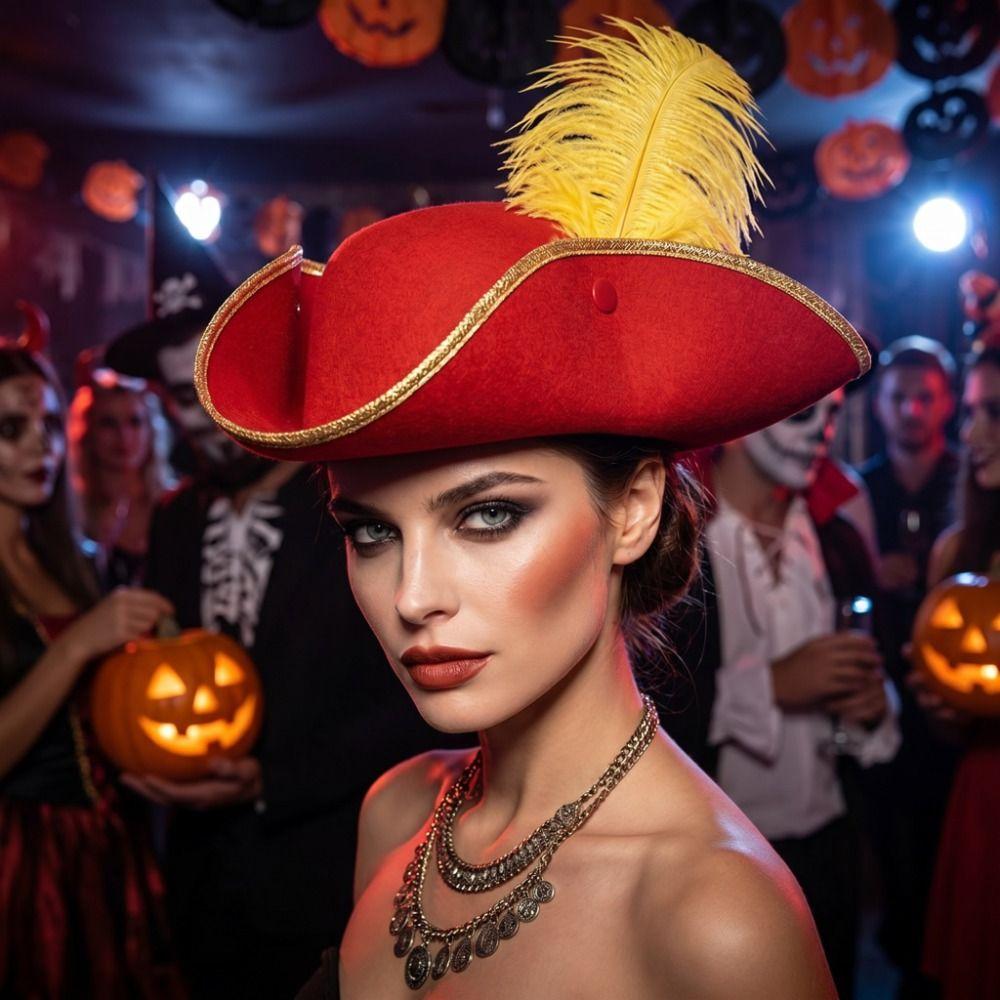 Retro Kapiteinspet Jack Pet Volwassen Driekantige Pet Casual Cosplay Piratenpet Halloween