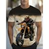 Summer Men Creative Crew-neck Short-sleeved T-shirt Melting Rubik Cube Print Casual Fashion Top Suitable For Outdoor Activities