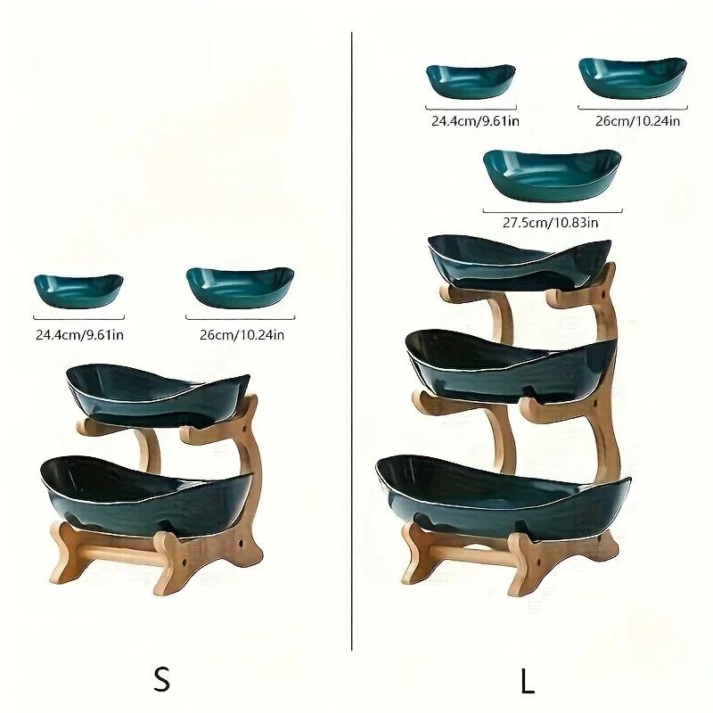 2/3 Layer Fruit Plate Home Living Room Plastic Snack Dish Creative Modern Dried Fruit Basket Candy Dish Cake Stand Salad Bowl