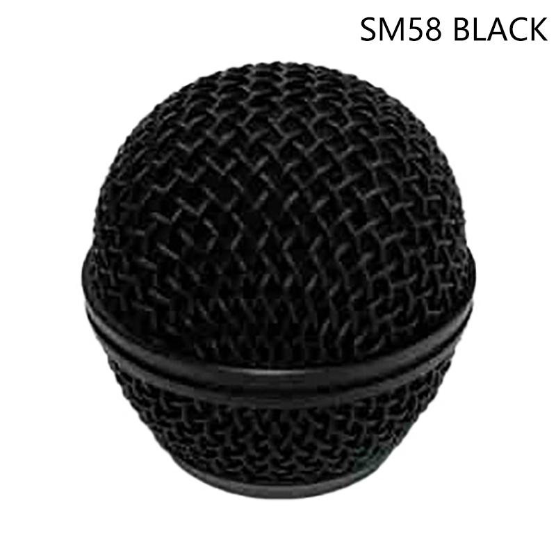 Microphone Replacement Head Steel For Sm58 Q7 Mesh Handheld Microphone Grill Mesh Head Fits Shure Beta 58A