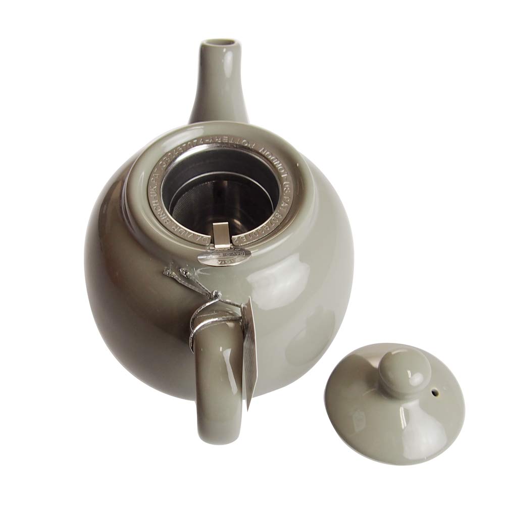 LONDON POTTERY Farmhouse Teapot, 2-Cup, Gray, 580101