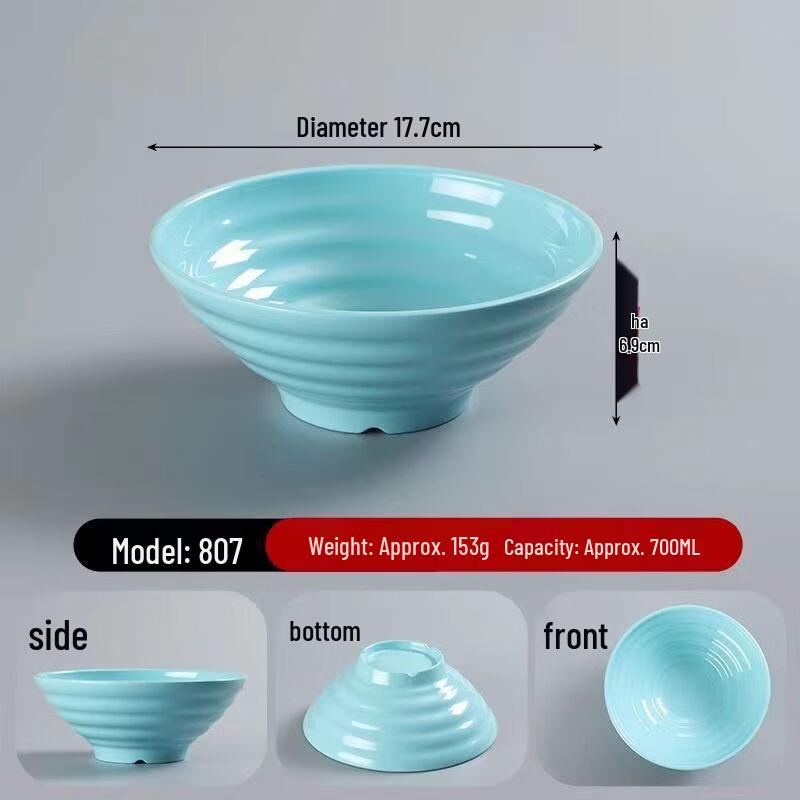 Melamine Threaded Noodle and Soup Bowl