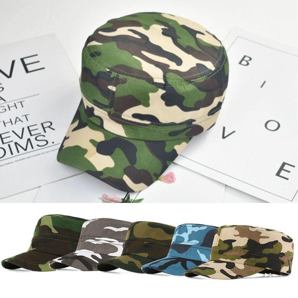 Tactical Men Camo Baseball Cap Training Camping Sunscreen Hat Army Trucker Flat Caps Breathable Snapback Gorras Hunting Hats Hot