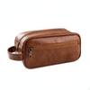 PU Leather Toiletry Organizer Waterproof Men's Travel Bag Light Elegant Design