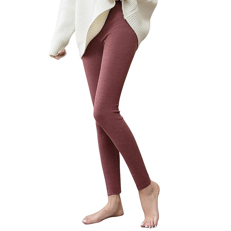 

[RAKUKOU] ladies leggings Was it warm inner Enough length tights beautiful legs Room wear room wear Heat retention elastic waist yoga pants soft feel