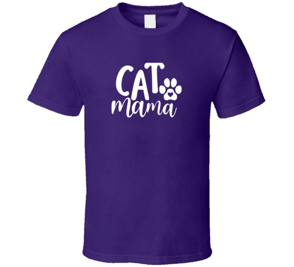 

Cat Mama Cute Feline Rescue Cats Funny Gift T Shirt L