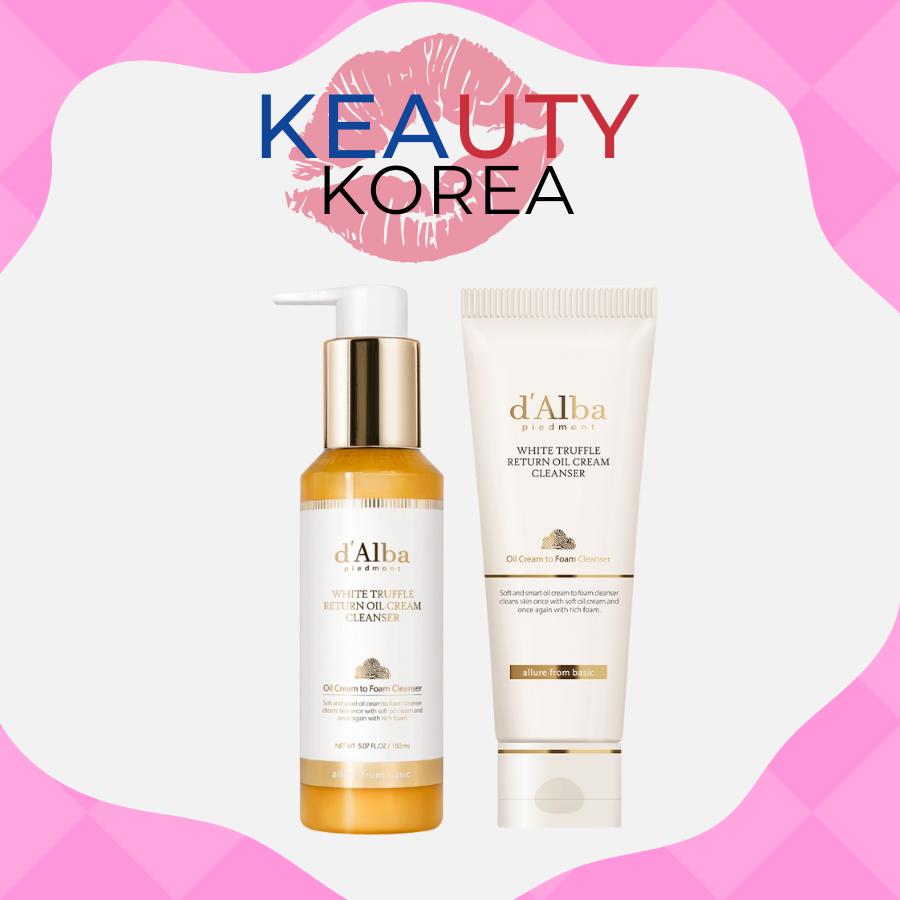 d'alba White Truffle Return Oil Cream Cleanser Pump Type 150ml + Tube Type 100ml set