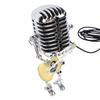 Yellow Guitar Microphone Desk Lamp USB Powered Vintage Microphone Guitar Robot Lamp for Music Lovers