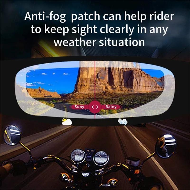 Motorcycle Helmet Lenses Film Universal Electric Vehicle Riding Safety Protection Rainproof Anti-fog Film Helmet Lens Sticker