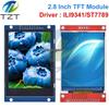 2.8" TFT LCD Display Module, 240x320 Full Color, ST7789/ILI9341 Driver, SPI.