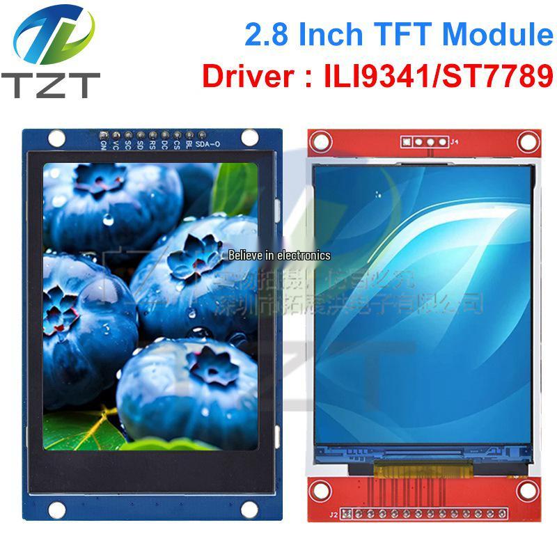 2.8" TFT LCD Display Module, 240x320 Full Color, ST7789/ILI9341 Driver, SPI.