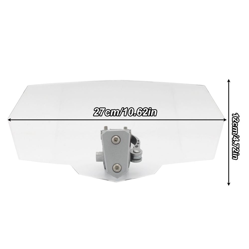 Motorcycle Wind Screen Adjustable Clip On Windshield Extension Deflector Heightened Motorcycle Windshield Motorcycle Accessories