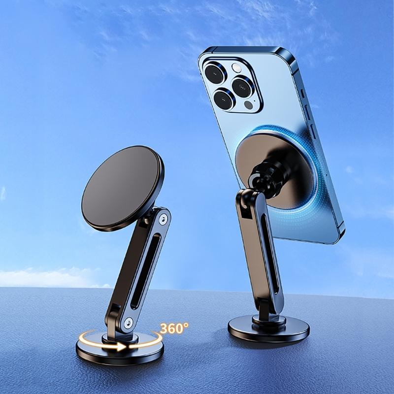 Car Mount Phone Holder Angle Adjustable Phone Support Holder for 15 14 Magnetic 360° Rotation Navigation Holder