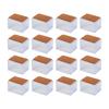 Pack of 16   Silicone Chair Leg Protectors, No Glue Required, Non-Slip Furniture Protector Cover for Hardwood Floors