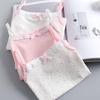 2023 Girls' Floral Cotton Vest and Underwear Set