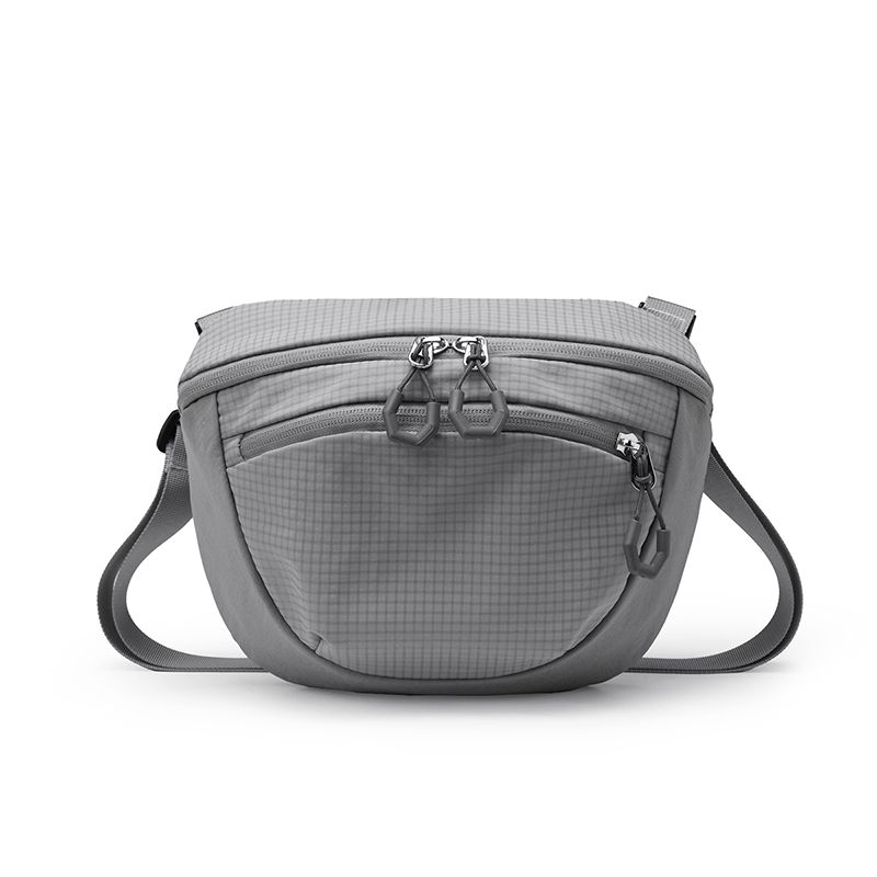

2025 New Fashion Women Crossbody Bag Casual All-matching Good-looking Patchwork Portable Small Bag Sports Mobile Phone Bag Gray-follow the store to give small gifts