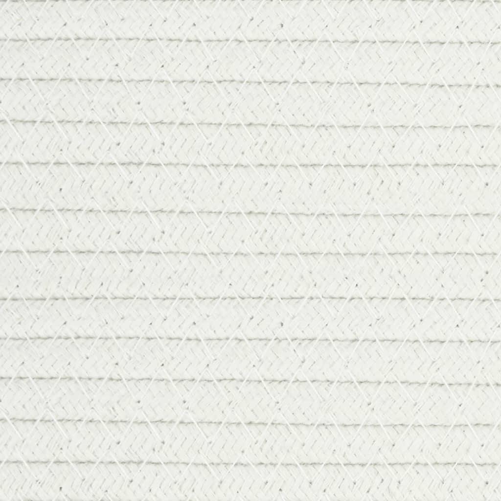 Vidaxl Kosz Na Pranie, Beżowo-Biały, Ø60X36 Cm, Bawełna