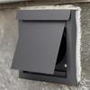 A58Z Weatherproof Dryer Vent Cover 4 Inch For Outdoor For Ventilation Exterior Wall Vent Hood Outlet For Home