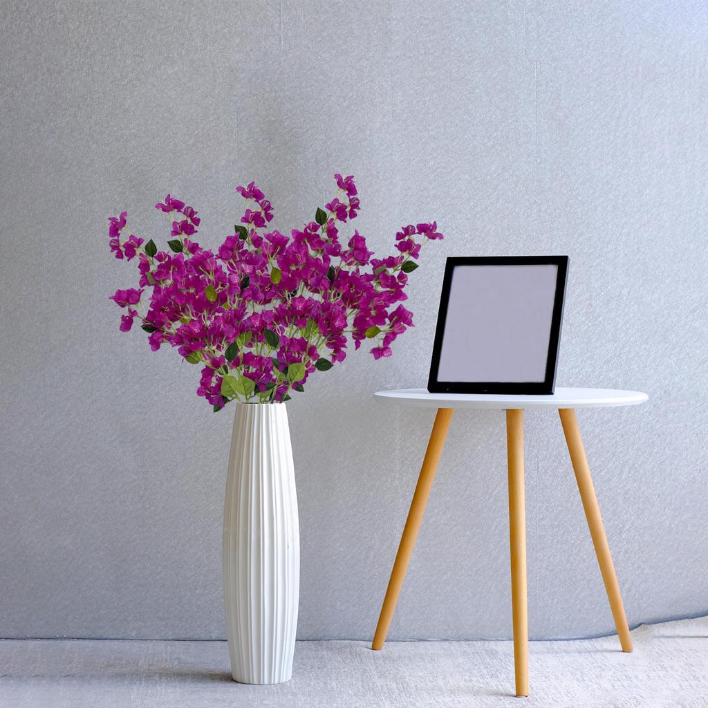 5pcs Artificial Triangular Plum Branches Simulation Bougainvillea Branches for Home Decoration Table Centerpieces