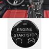 Left Hand Drive Carbon Fiber Start Stop Button Trim Decoration Fit for Ford Mustang 2015 2019