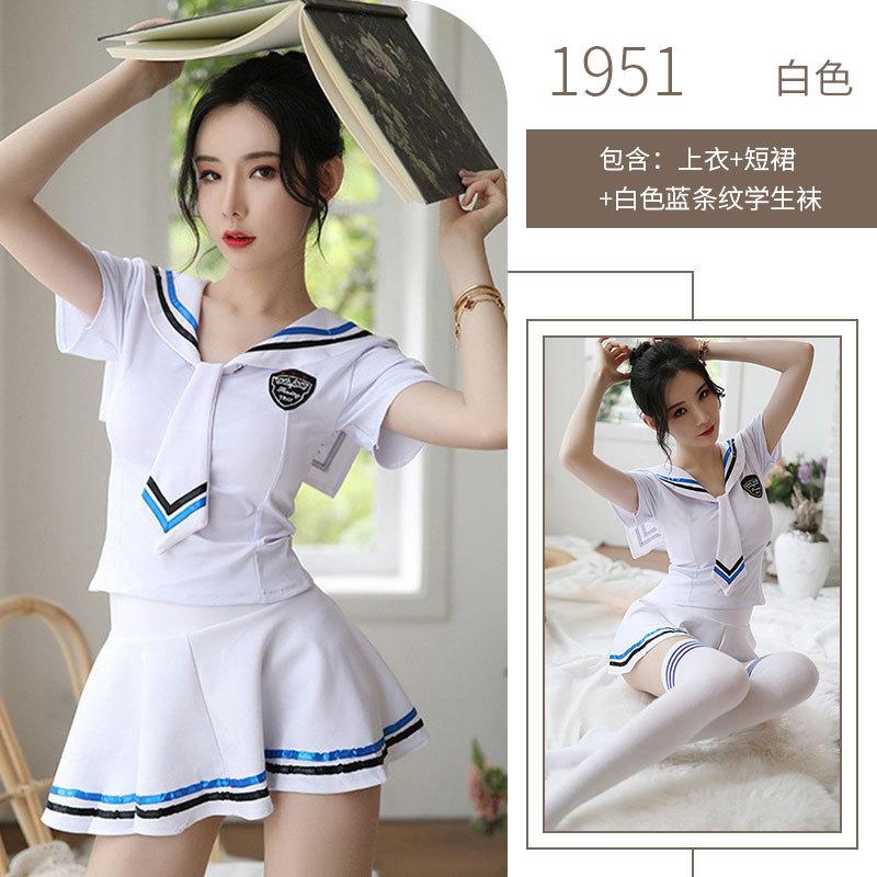 Sexy Lingerie Uniform Japanese Adult Sexy Sailor Uniform Cosplay Pure Cute School Girl JK Uniform